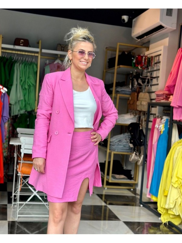 Blazer Ceket Pembe